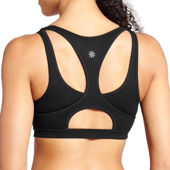 ATHLETA black Triple Dare Sports Bra Size XS - Picture 1 of 8